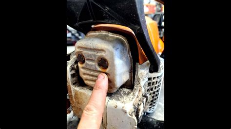 stihl chainsaw exhaust